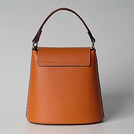 Geantă Medie Piele Naturală Orange Albină-ELC151-1 [2]