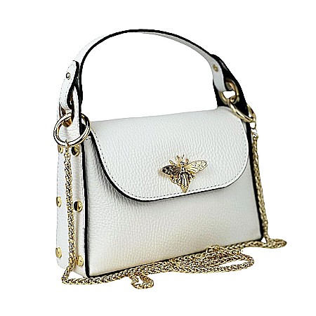 ACCESORII - Geantă Mini Piele Naturală Albină-ELC14