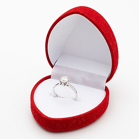 Inel Argint Solitaire Cristal Swarowski [2]