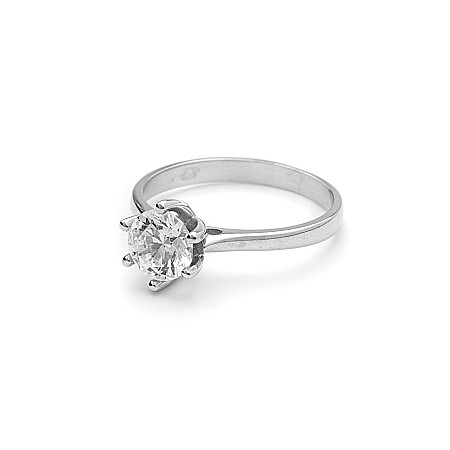 TOATE PRODUSELE - Inel Argint Solitaire Cristal Swarowski
