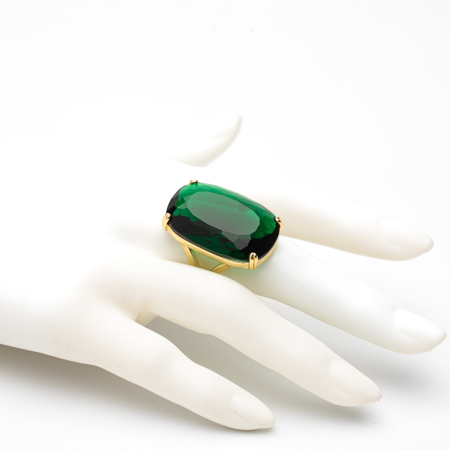 TOATE PRODUSELE - Inel Auriu Cu Piatră Verde