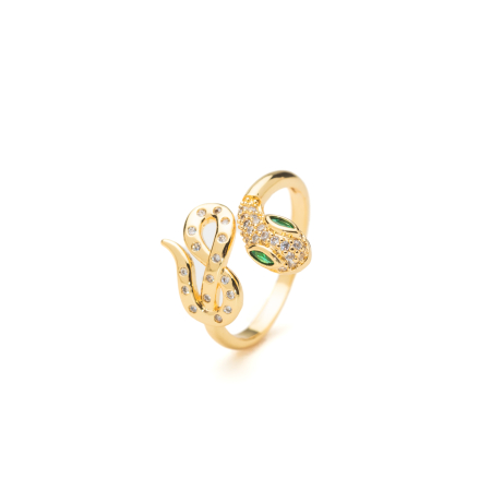 INELE - Inel Auriu Reglabil Snake Ring