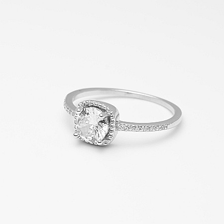 Inel De Logodnă Din Argint Veritabil [0]