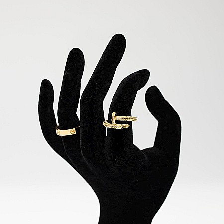 Inel Model Cui Placat Cu Aur Galben [1]