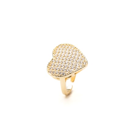 TOATE PRODUSELE - Inel Reglabil Auriu Heart of Sparkles