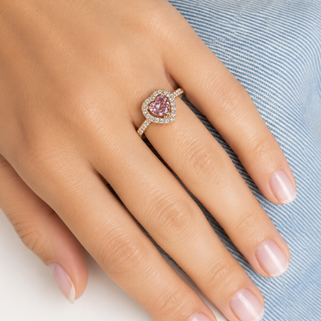 Inel Reglabil Pandora Style Gold Pink [1]