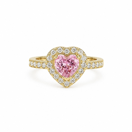 CADOU - Inel Reglabil Pandora Style Gold Pink