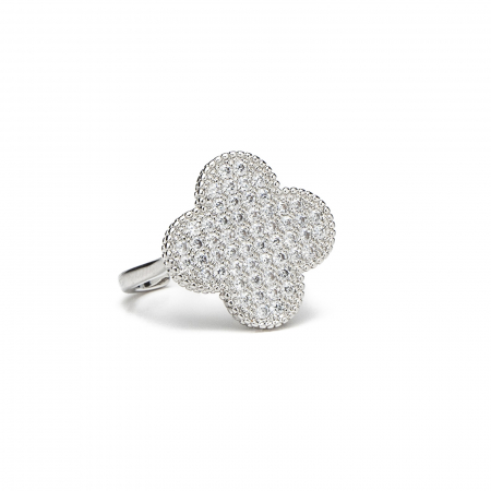 COLECȚIA BIJUTERII FLORI ALHAMBRA - Inel Silver Flower Alhambra