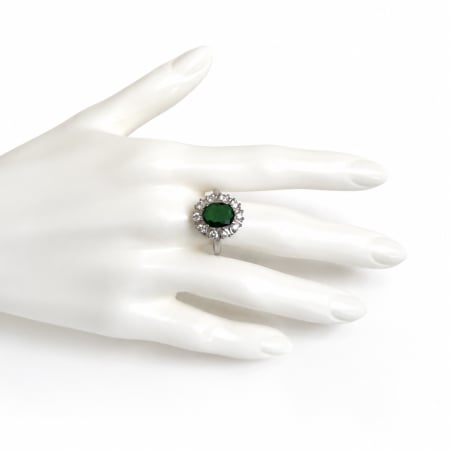 TOATE PRODUSELE - Inel Strălucitor Cu Piatră Verde Royal