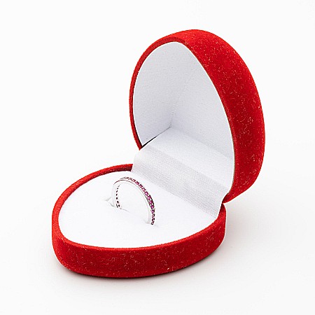 Inel Tennis Din Argint 925 Cu Cristale Zirconia Mov [1]