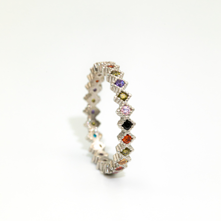 Inel Tennis Multicolor Din Argint 925 Sienna [1]