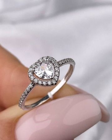 BIJUTERII - Inel Stil Pandora Strălucitor Cu Cristale Zirconia