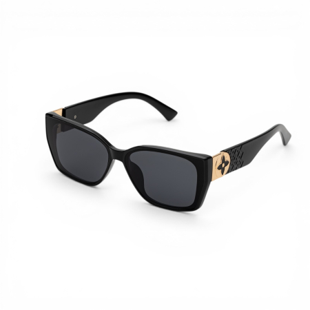 TOATE PRODUSELE - Ochelari De Soare Louisa Cu Monogramă Midnight Black