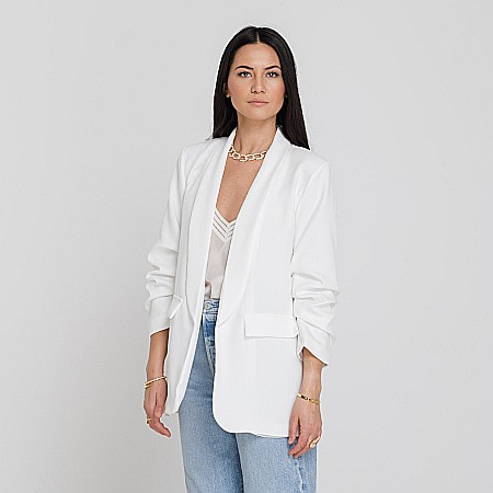 Sacou Casual Alb [1]