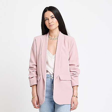 TOATE PRODUSELE - Sacou Casual Mov Lila