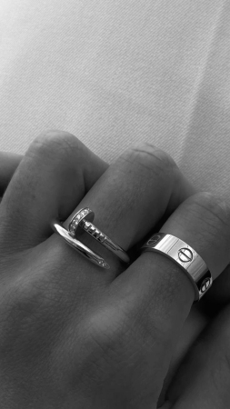 Set 2 Inele Argintii CUI + LOVE [1]