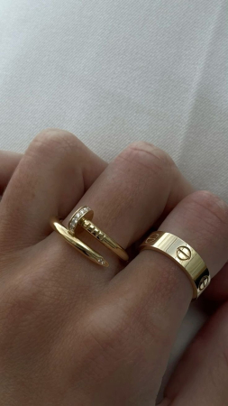 Set 2 Inele Luxury Glam LOVE+CUI SETURI BIJUTERII - Set 2 Inele Luxury Glam LOVE+CUI