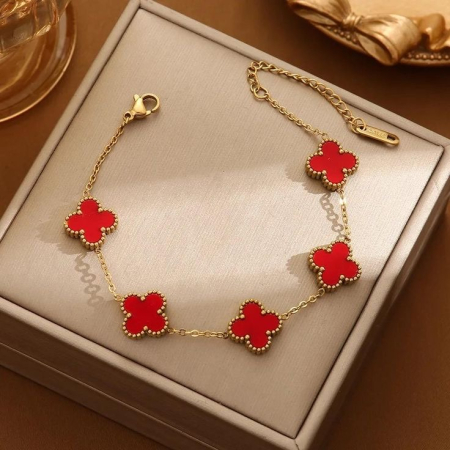 Set 3 Brățări Golden Passion Alhambra RED + LOVE [2]