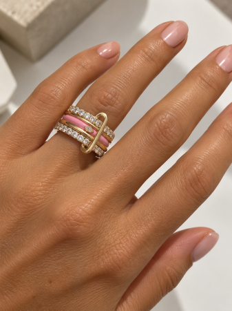 Set 4 Inele Baby Pink Monaco [1]