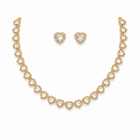 SETURI BIJUTERII - Set Bijuterii Tennis Arianna Grande Heart Of Gold