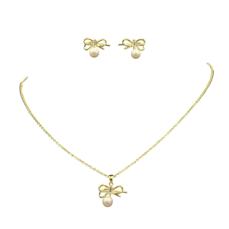 Set Cercei Și Colier Sweet Bow [1]