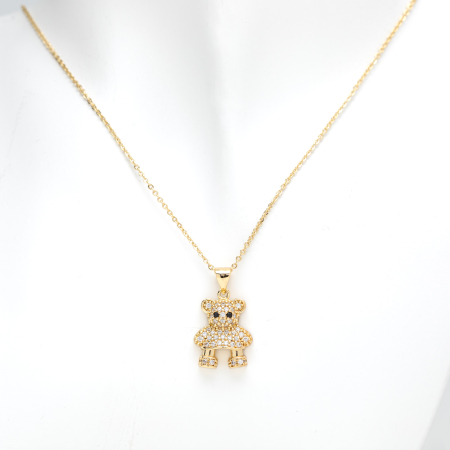 Set Colier Cu Pandantiv Și Cercei Mini Teddy Love [3]