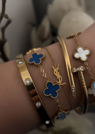 Colecția Bijuterii LOVE - Set Brățări Eternal Shine Alhambra + CUI + LOVE