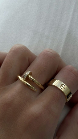 Colecția Bijuterii LOVE - Set 2 Inele Luxury Glam LOVE+CUI