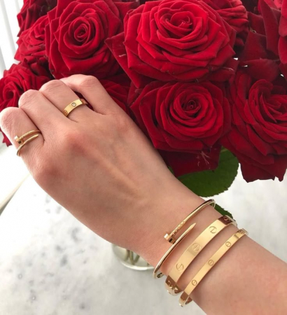 Colecția Bijuterii LOVE - Set 3 Brățări Golden DeLuxe