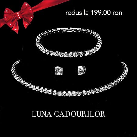 COLECȚIA TENNIS - Set Tennis, Colier+Brățară cu Extensii Și Cercei