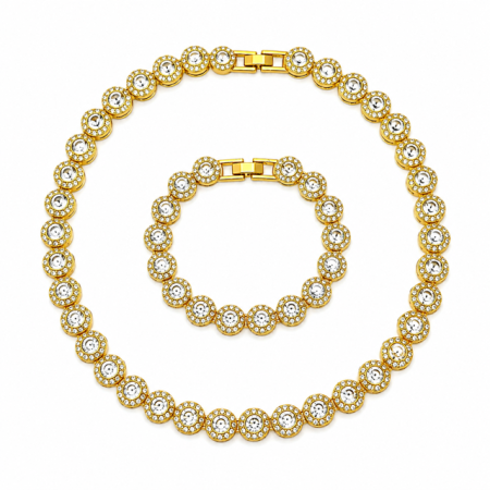 SETURI BIJUTERII - Set Tennis Unisex Splendor Gold Absolute