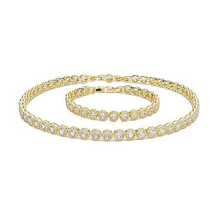 Set Tennis Splendor Placat Cu Aur Galben [1]
