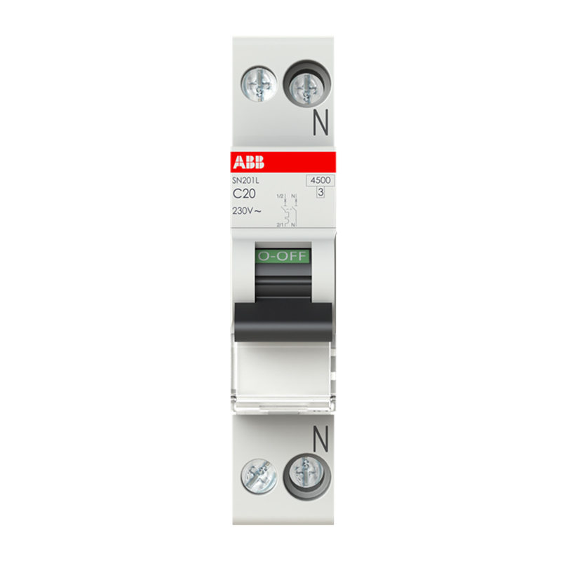 Siguranta MCB ABB SN201L, 1P+N, 20A, curba C [1]