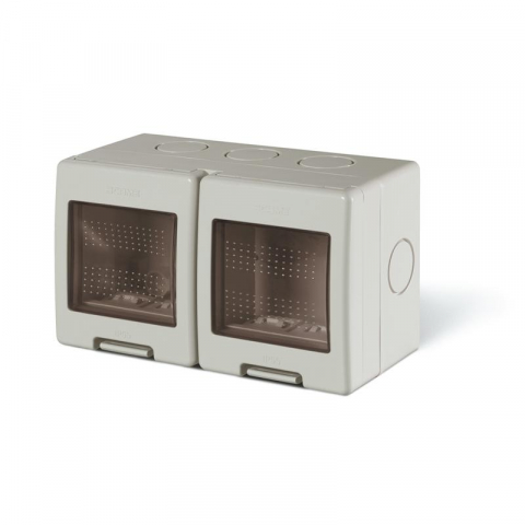 Accesorii instalatii electrice - CARCASA APLICATA IP55 137x82x66mm 2+2 MOD. EVOLVE 136.7124