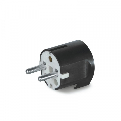 Accesorii instalatii electrice - FISA 2P+E 16A 250V AC90GRADE NEAGRA 130.83/N