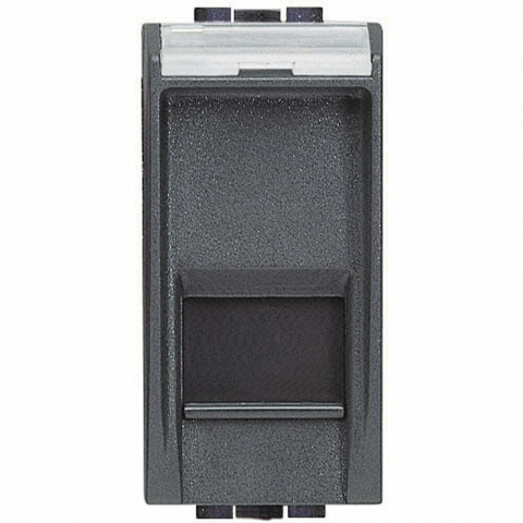 Lichidari stoc - Priza date UTP CAT5E Living Light Bticino RJ45 1M culoare antracit L4279C5E