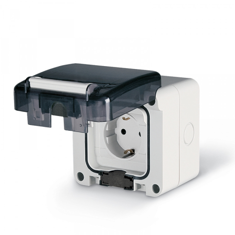 Accesorii instalatii electrice - PRIZA SCHUKO APLICATA PROTECTA IP66 137.6407