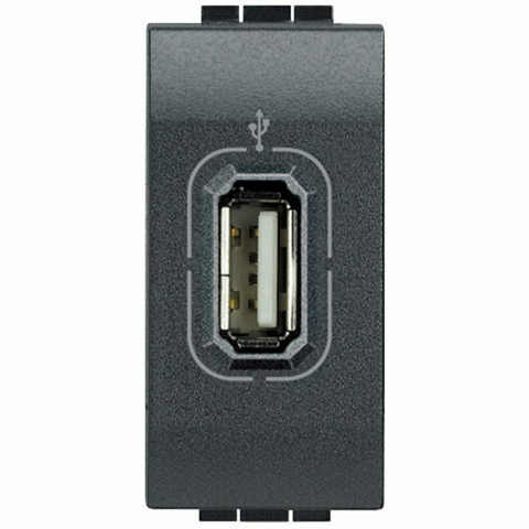 Lichidari stoc - PRIZA USB ANTRACIT LIVING LIGHT L4285