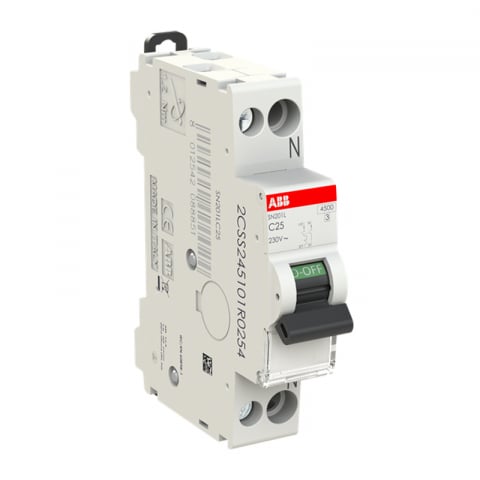 Siguranta MCB ABB SN201L, 1P+N, 25A, curba C [1]