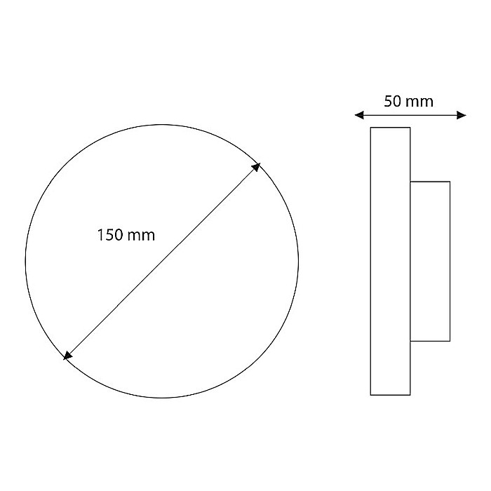 Aplica cu LED de perete exterior LED market COB W27048 12W Alba [2]