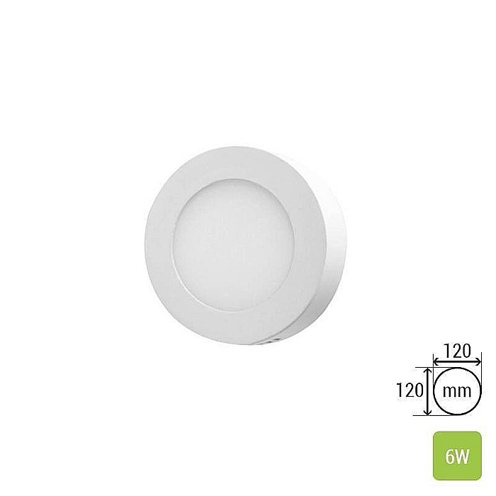 Aplica rotunda LED 6W, 630lm - 50 000 ore, LED Market, LM-P0106-RS [1]