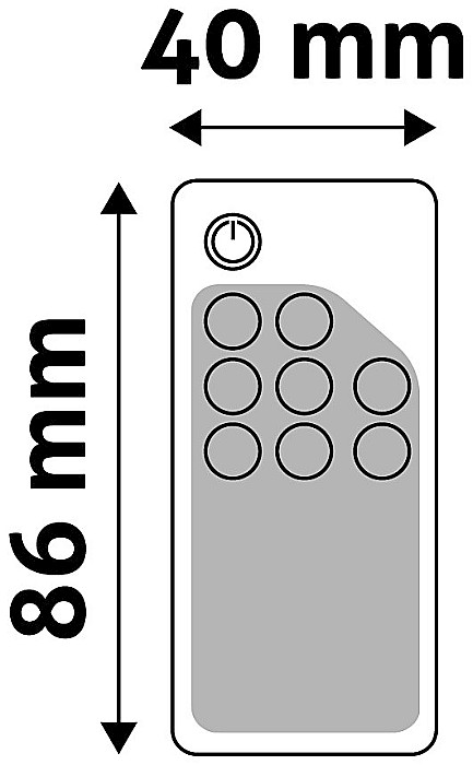 Banda LED 12V 144W - Dimmer Keys Remote and Controller [1]