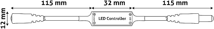 Banda LED 12V 144W - Dimmer Keys Remote and Controller [1]