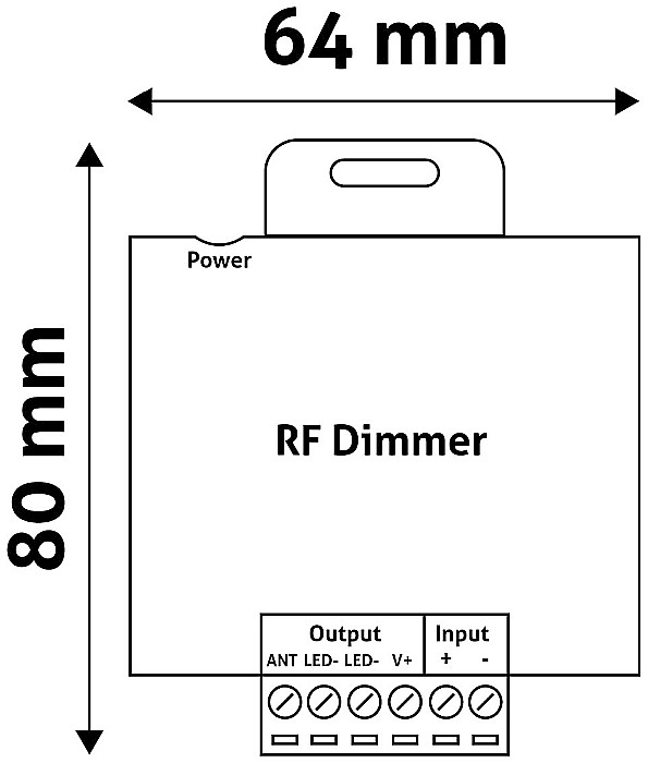 Banda LED 12V 144W - Dimmer Keys Remote and Controller [1]