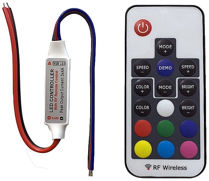 Banda LED 12V 144W RGB keys Remote and Controller [1]