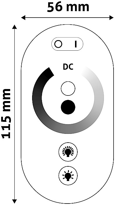 Banda LED 12V 216W - Dimmer Remote and Controller [2]