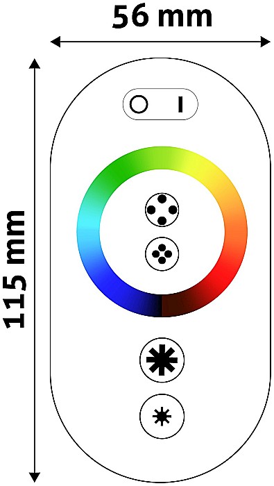 Banda LED 12V 216W RGB Keys Remote and Controller [2]