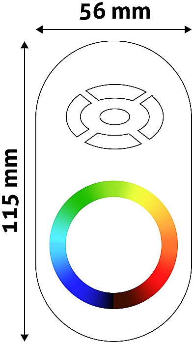 Banda LED 12V 216W RGB Keys Remote and Controller [2]