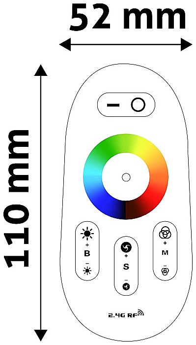 Banda LED 12V 288W RGB+W Remote and Controller [2]