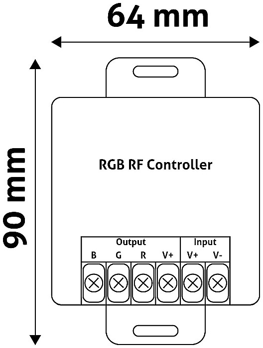 Banda LED 12V 432W RGB Keys Remote and Controller [1]